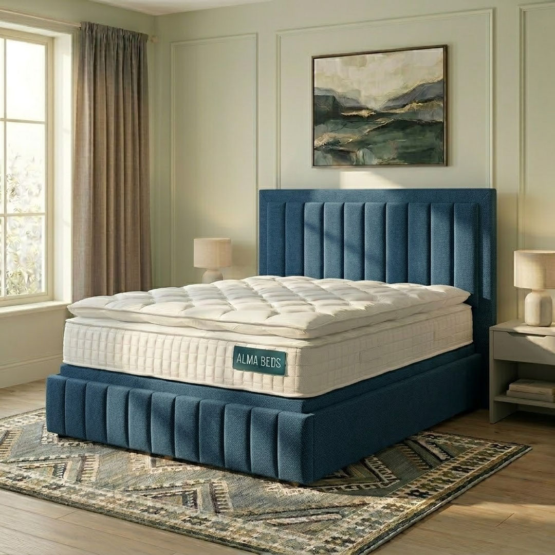 Blue Coniston Hamilton Upholstered Bed